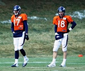Peyton Manning and Brock Osweiller